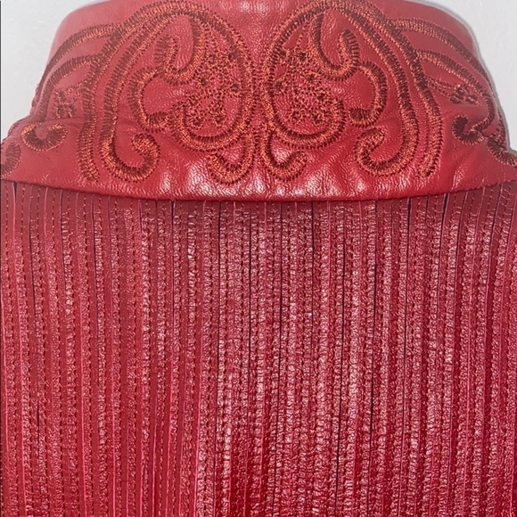 Vintage FERRUCCI Lambskin Leather Designer Jacket - Picture 10 of 11